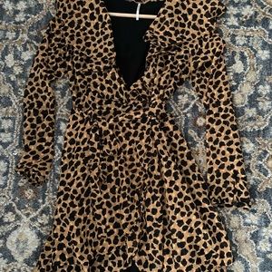 Free people wrap mini dress